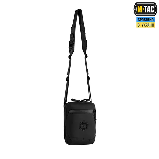 5 - Сумка через плече M-Tac Pocket Hardsling Lite-C Elite. Чорний