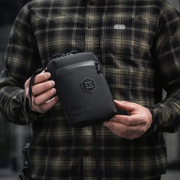 6 - Сумка через плече M-Tac Pocket Hardsling Lite-C Elite. Чорний