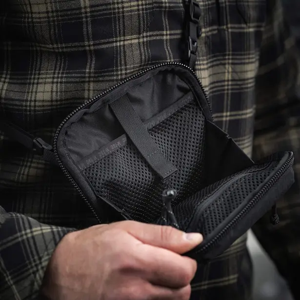 9 - Сумка через плече M-Tac Pocket Hardsling Lite-C Elite. Чорний