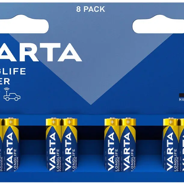 1 - Батарейки Varta LR3/AAA Longlife Power Alkaline, 8 шт