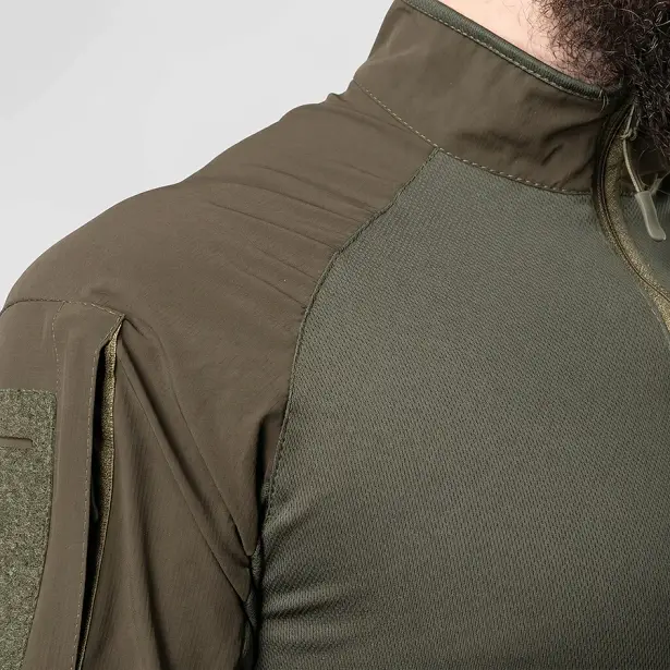 6 - Тактичний літній костюм з убаксом Combatant Raider Core короткий рукав та шортами Rip-Stop PolyCotton SPECPROM. Олива