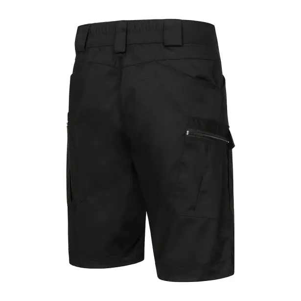 5 - Тактичний літній костюм з убаксом Combatant Raider Core короткий рукав та шортами Rip-Stop PolyCotton SPECPROM. Чорний
