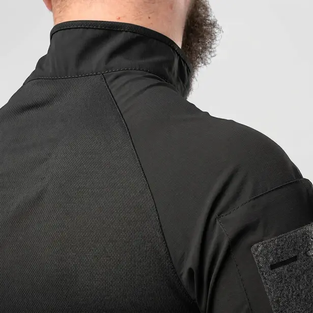 8 - Тактичний літній костюм з убаксом Combatant Raider Core короткий рукав та шортами Rip-Stop PolyCotton SPECPROM. Чорний