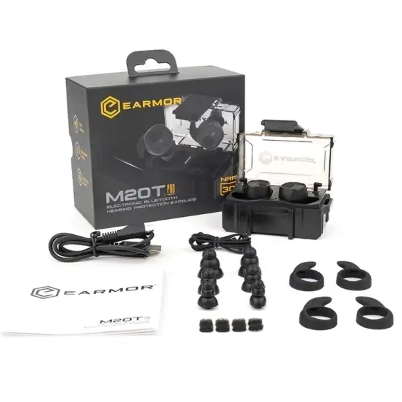 5 - Активні навушники (беруші) EARMOR M20T Pro. Чорний