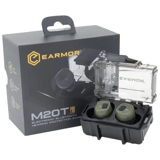 1 - Активні навушники (беруші) EARMOR M20T Pro. Олива