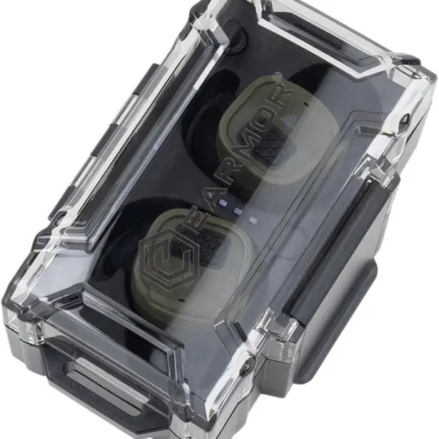 4 - Активні навушники (беруші) EARMOR M20T Pro. Олива