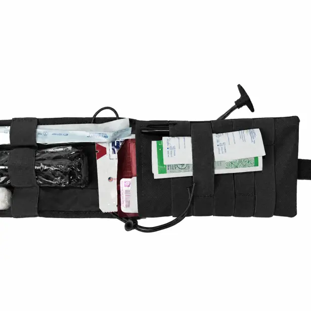 10 - Тунельна аптечка з балістичним захистом 2 клас SPECPROM Warmor 3.0 Roll. Чорний