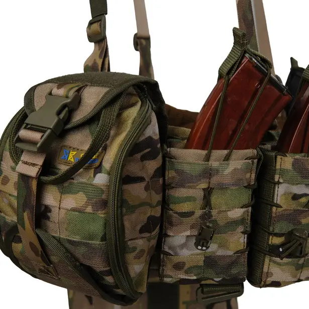 8 - Бронежилет Warmor Gen. 3. без плит, с захистом: шиї, плечей, бічних деталей (камербандів), наплічника, фартуха, пояса РПС, стегон ніг