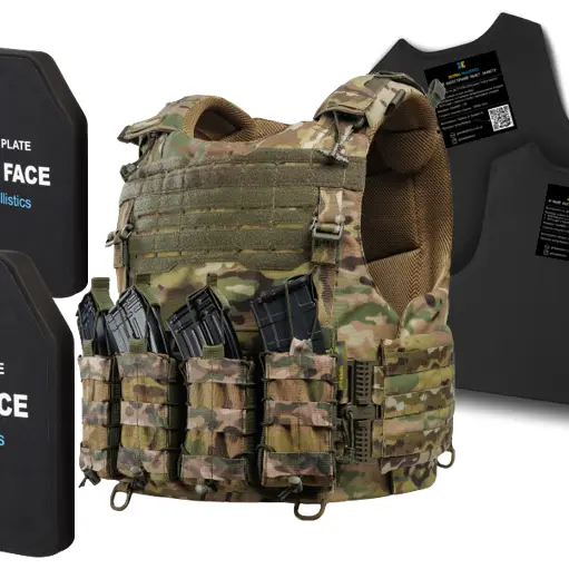 1 - Бронежилет 6 класса Warmor gen.4 MultiCam. Пластины 6 класса. Мягкая защита 1 класса. Вес 11,7 кг.