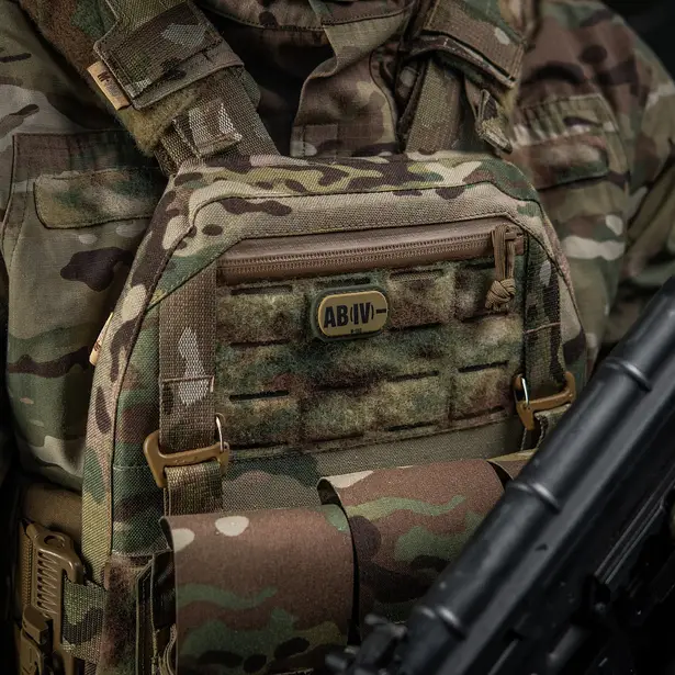 9 - Патч з кріпленням MOLLE M-Tac PVC група крові AB (IV)-. Олива
