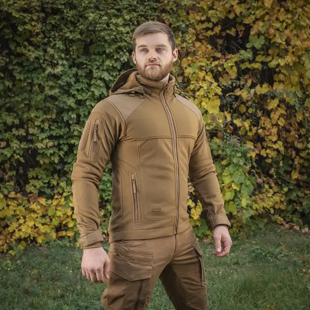 16 - Тактична куртка M-Tac Norman Windblock Fleece. Койот