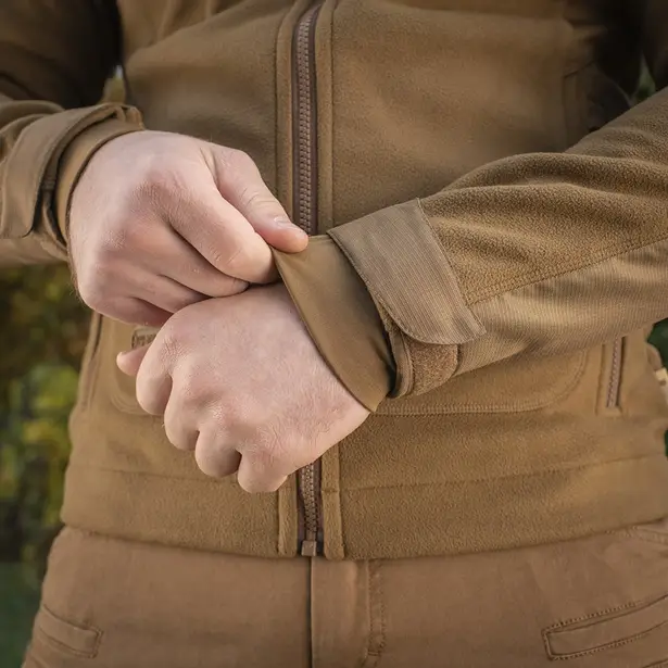 8 - Тактична куртка M-Tac Norman Windblock Fleece. Койот