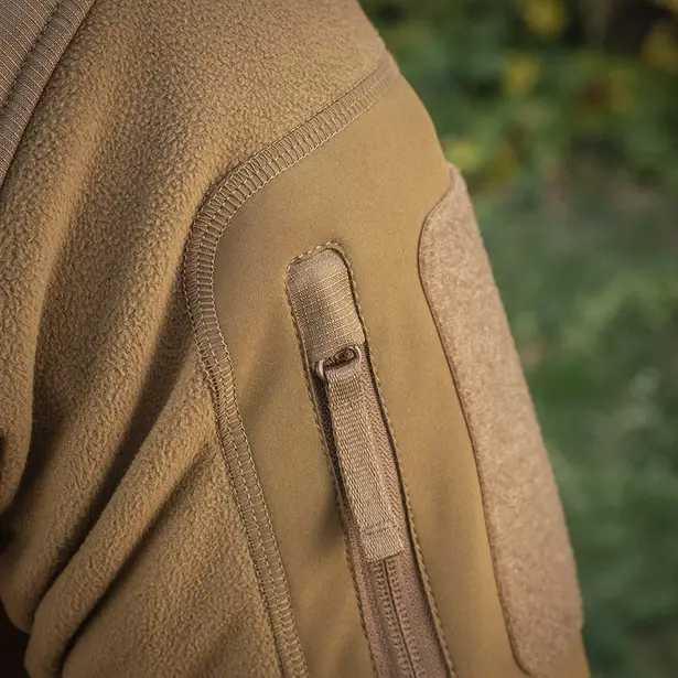 6 - Тактична куртка M-Tac Norman Windblock Fleece. Койот