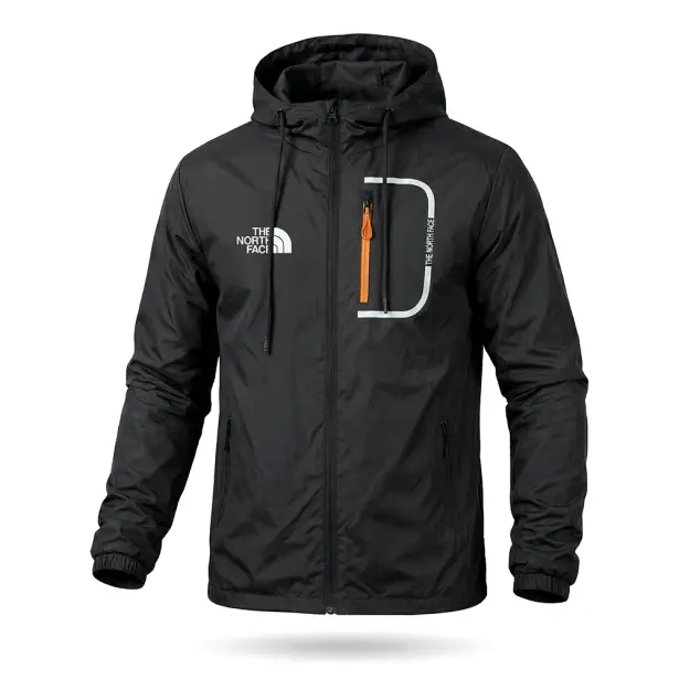 1 - Куртка вітровка The North Face. Чорний