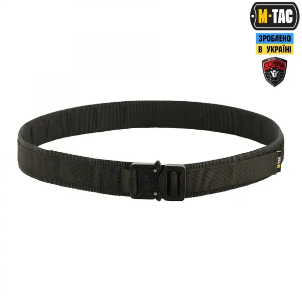 1 - Тактичний ремінь M-Tac Cobra Buckle Belt Gen.II. Чорний