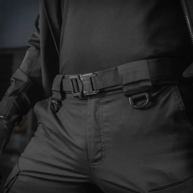 7 - Тактичний ремінь M-Tac Cobra Buckle Belt Gen.II. Чорний