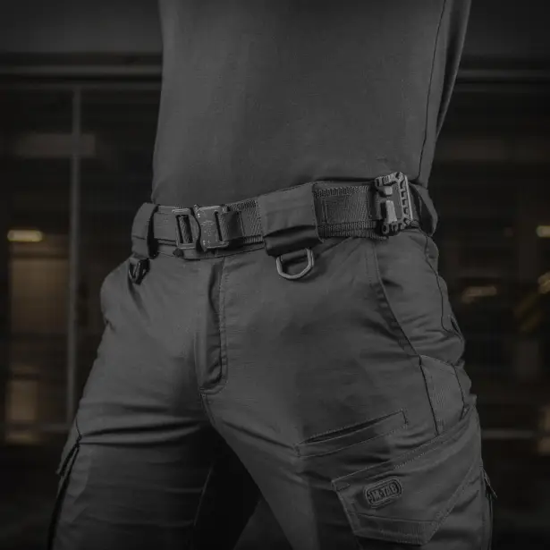 13 - Тактичний ремінь M-Tac Cobra Buckle Belt Gen.II. Чорний
