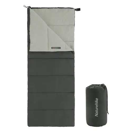 1 - Спальный мешок правый F150 NH22MSD05 Naturehike. Серый