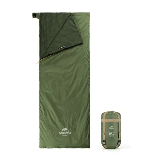 1 - Спальний мішок Naturehike LW180 Mini NH21MSD04 правий. Олива