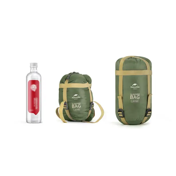 4 - Спальний мішок Naturehike LW180 Mini NH21MSD04 правий. Олива