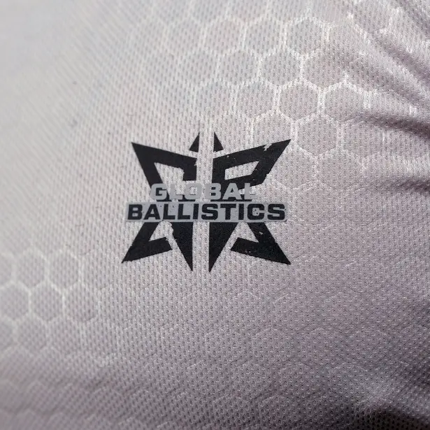 7 - Футболка тактическая Global Ballistics Hexagon. Белый