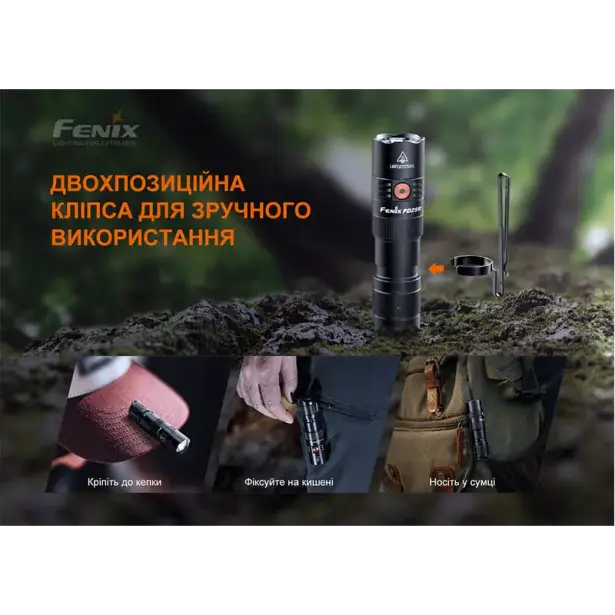 16 - Ліхтар ручний Fenix PD25R. Чорний