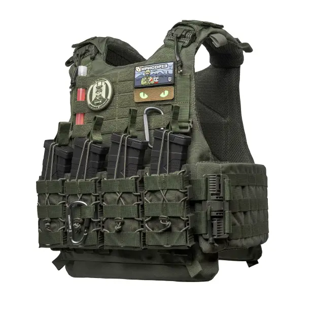 1 - Плитоноска VEPR, збільшена площа захисту. (аналог IOTV G4) Molle. Колір Олива. Розмір S
