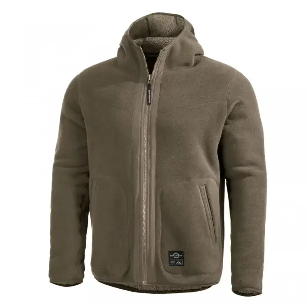 2 - Флісова куртка-кофта Pentagon IANOS SHERPA 2-IN-1. Хакі