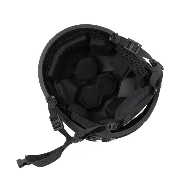 2 - Полегшений тактичний шолом Combatant SuperLITEweight 1.1 kg. Балістичний (NIJ IIIA). Чорний. Розмір L
