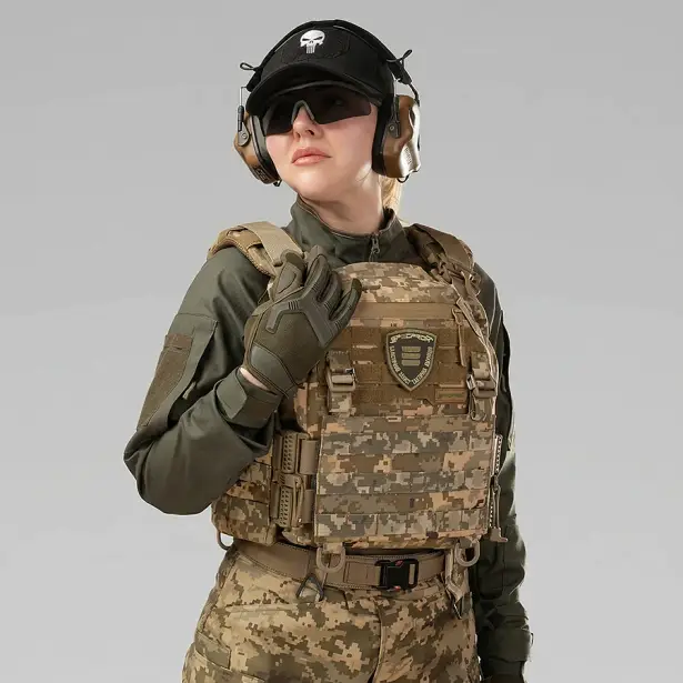 9 - Плитоноска жіноча Warmor gen.3 FL SPECPROM (for Ladies). Без підсумків. Зі швидким боковим та верхнім скиданням (без плит). Піксель