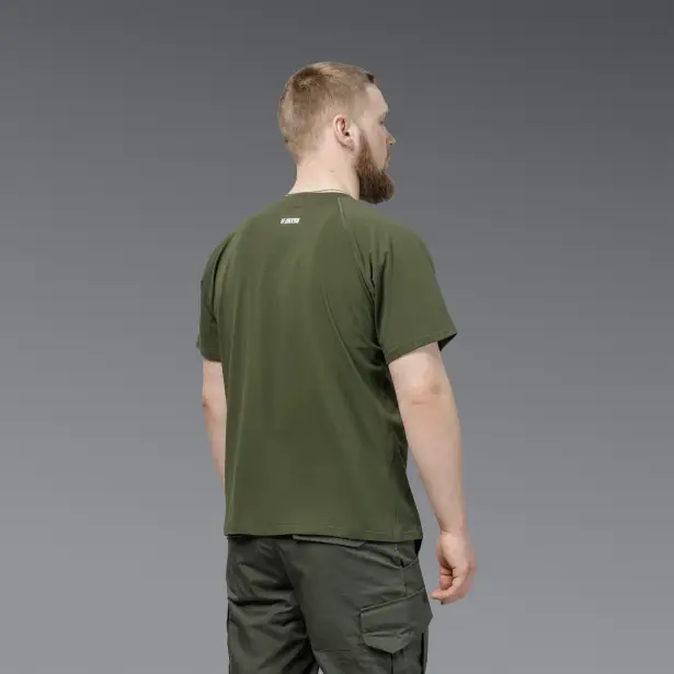 7 - Футболка Urban Cotton. Бавовна/еластан. Олива. Розмір L