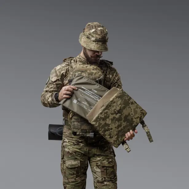 5 - Тактичний килимок для сидіння 1 класу захисту. CORDURA 1000D. Піксель