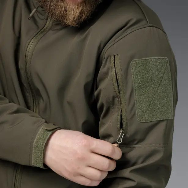 14 - Куртка тактична SoftShell APEX Shield Storm. Осінь-Весна Олива. Розмір S