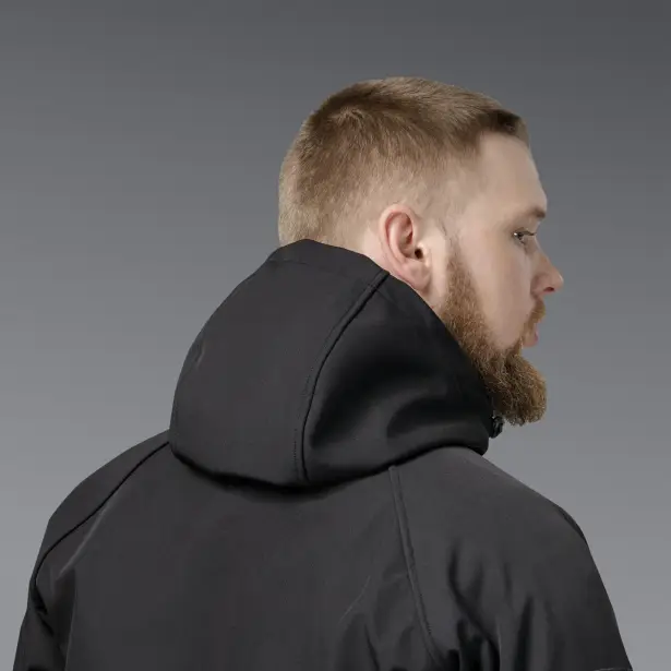 7 - Куртка тактична SoftShell APEX Flex. Осінь-Весна Чорний. Розмір XL