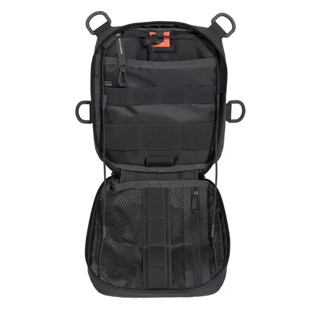 2 - Органайзер тактический Pentagon EDC 2.0 Pouch Molle LaserCut. Черный