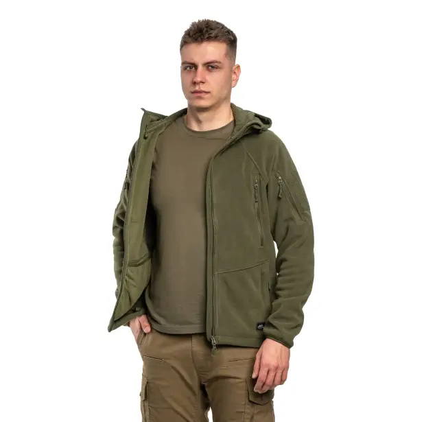 2 - Флісова куртка-кофта Helikon Patriot Mk2 Hybrid. Олива