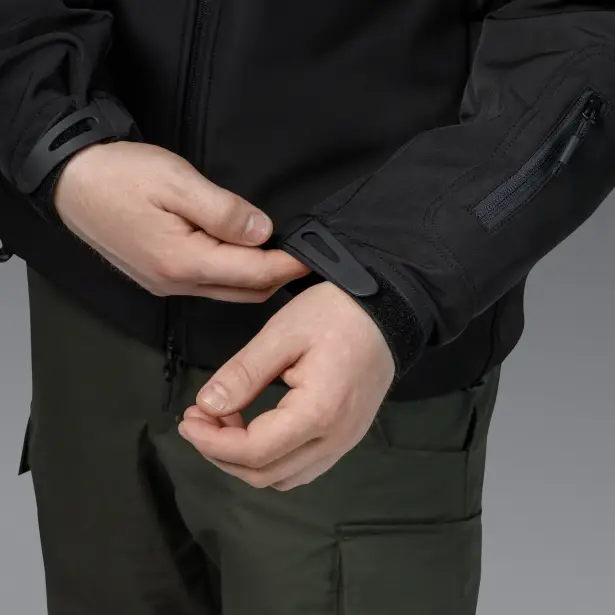 14 - Куртка тактична SoftShell APEX Shield Storm. Осінь-Весна Чорний. Розмір S
