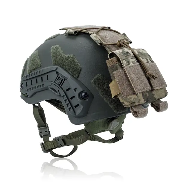2 - Підсумок-противага для шолома (кріплення на тилову частину). Cordura 1000D. Піксель