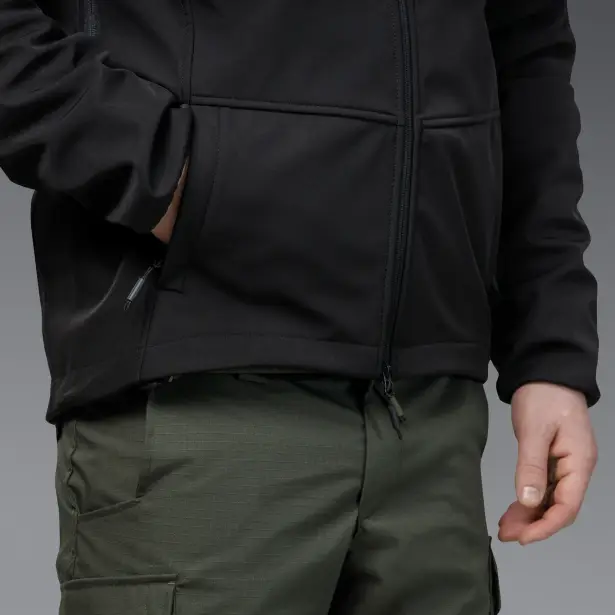 11 - Куртка тактична SoftShell APEX Flex. Осінь-Весна Чорний. Розмір XL