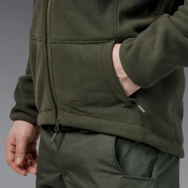 15 - Флісова тактична кофта з капюшоном. Олива. Polyester. Розмір S