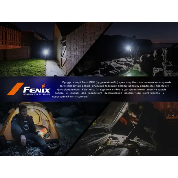18 - Ліхтар наключний Fenix E03R V2.0. Синій
