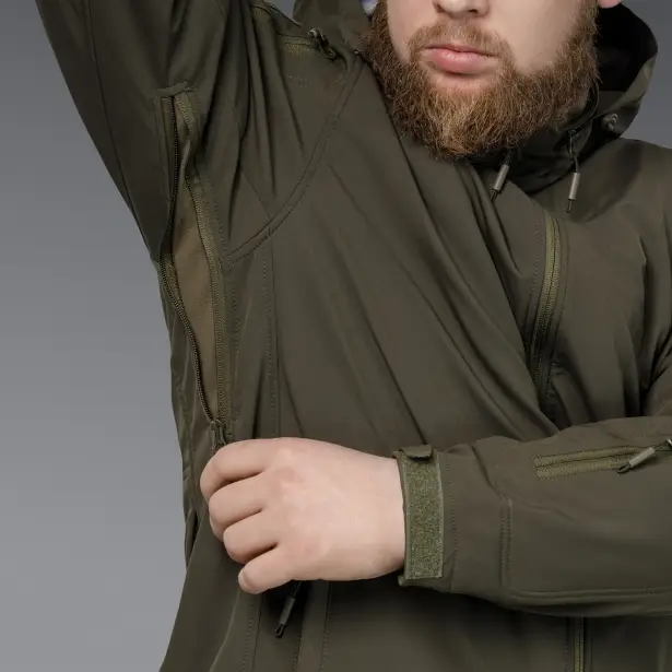 12 - Куртка тактична SoftShell APEX Shield Storm. Осінь-Весна Олива. Розмір S