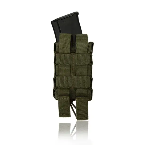 4 - Підсумок одинарний пластиковий під магазини AK\AR. Cordura 1000D. Molle. Мультикам