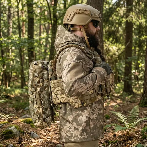 11 - Тактичний рюкзак на 10л. Cordura 1000D. Піксель