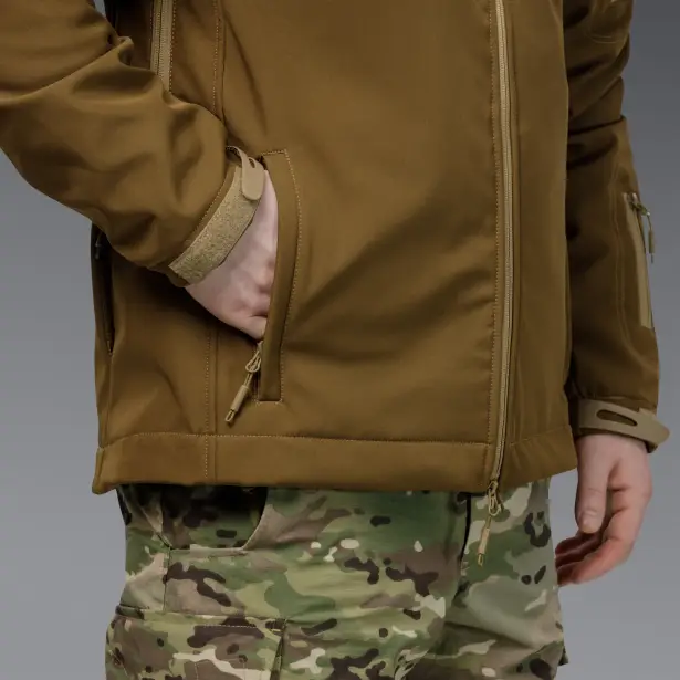 16 - Куртка тактична SoftShell APEX Shield Storm. Осінь-Весна Койот. Розмір S