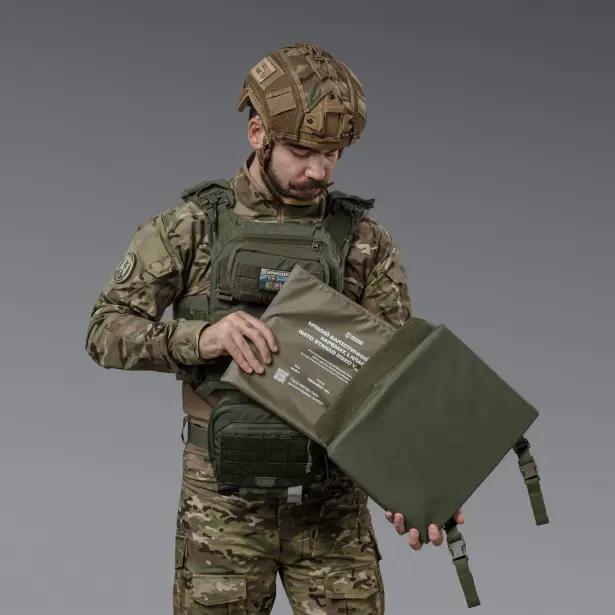 4 - Тактичний килимок для сидіння 1 класу захисту. CORDURA 1000D. Олива