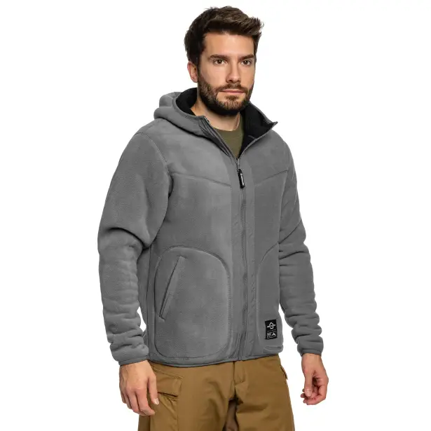 5 - Флісова куртка-кофта Pentagon IANOS SHERPA 2-IN-1. Чорний