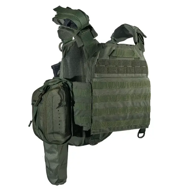 2 - Плитоноска SVAROG (Комплект 9 підсумків) з системою швидкого скидання. Molle. Колір Олива.
