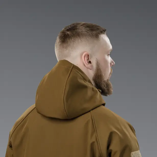 8 - Куртка тактична SoftShell APEX Flex. Осінь-Весна Койот. Розмір S