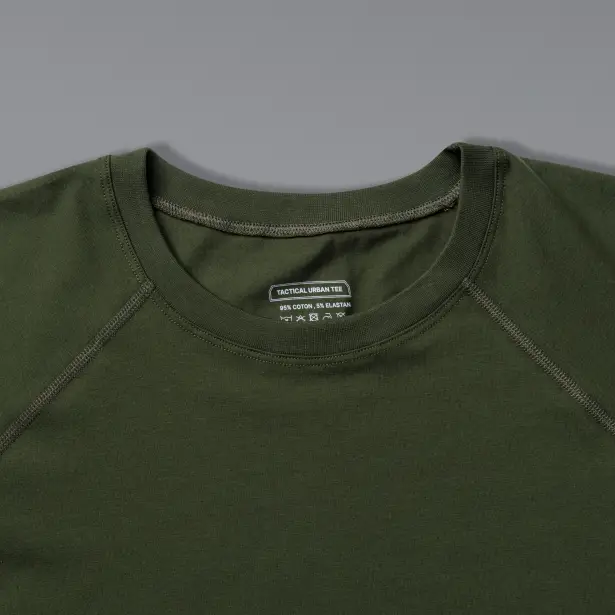 10 - Футболка Urban Cotton. Бавовна/еластан. Олива. Розмір L